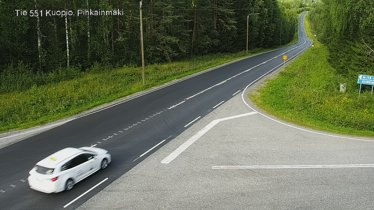 Kelikamerat Kuva Tie 551 Kuopio, Pihkainmäki, Kuopio, Pohjois-Savo