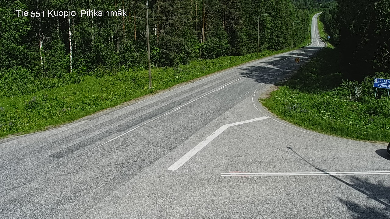 Kelikamerat Kuva Tie 551 Kuopio, Pihkainmäki, Kuopio, Pohjois-Savo