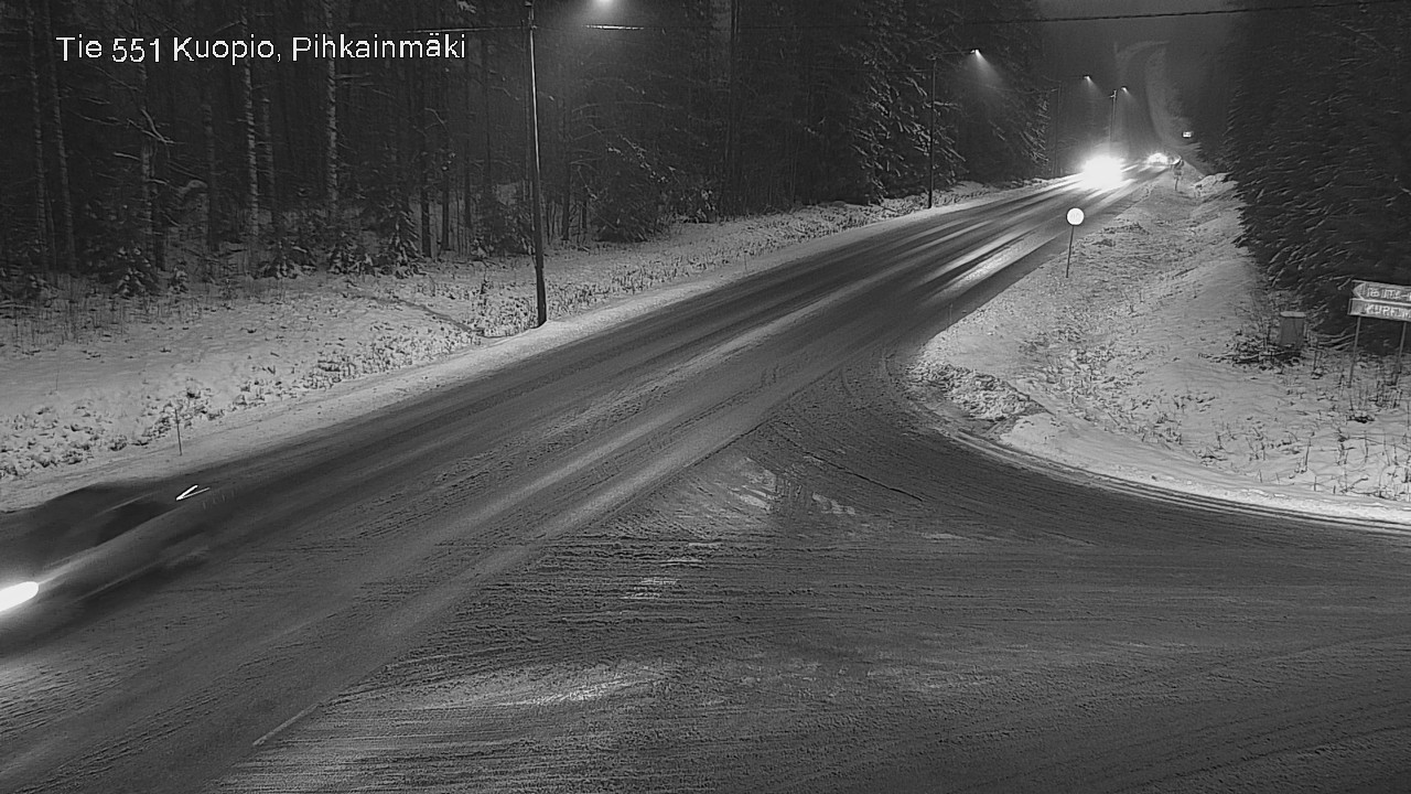 Weather Camera Image Road 551 Kuopio, Pihkainmäki, Kuopio, Pohjois-Savo