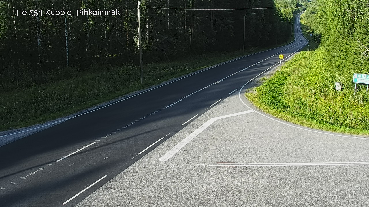 Kelikamerat Kuva Tie 551 Kuopio, Pihkainmäki, Kuopio, Pohjois-Savo
