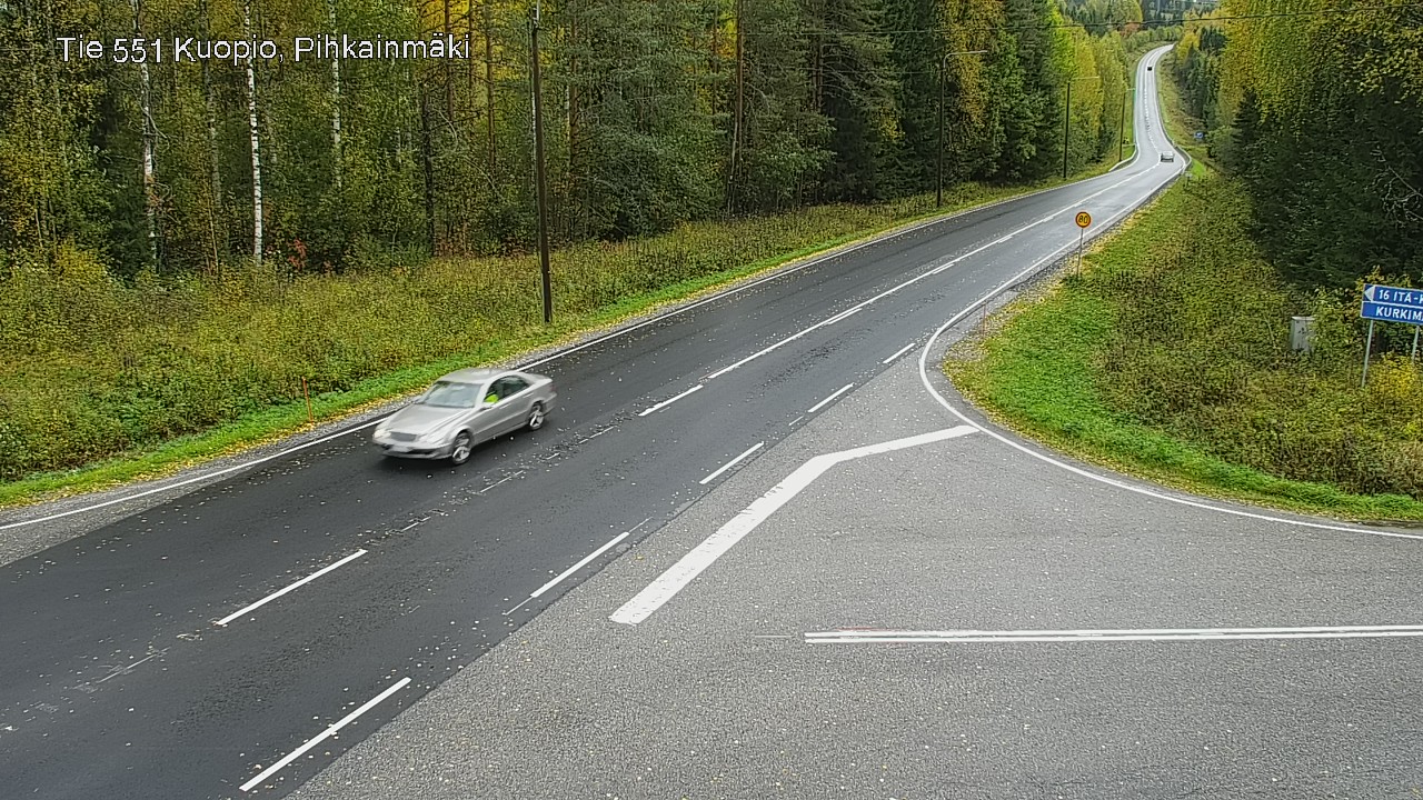Kelikamerat Kuva Tie 551 Kuopio, Pihkainmäki, Kuopio, Pohjois-Savo