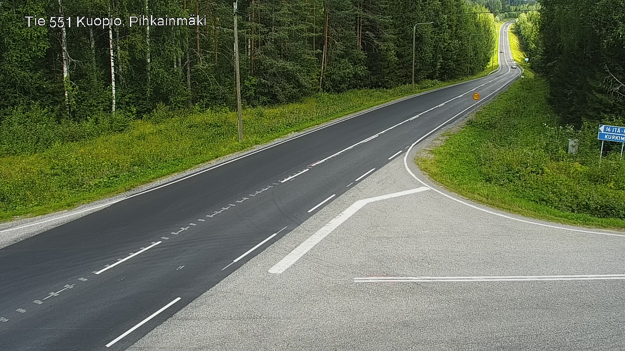 Kelikamerat Kuva Tie 551 Kuopio, Pihkainmäki, Kuopio, Pohjois-Savo
