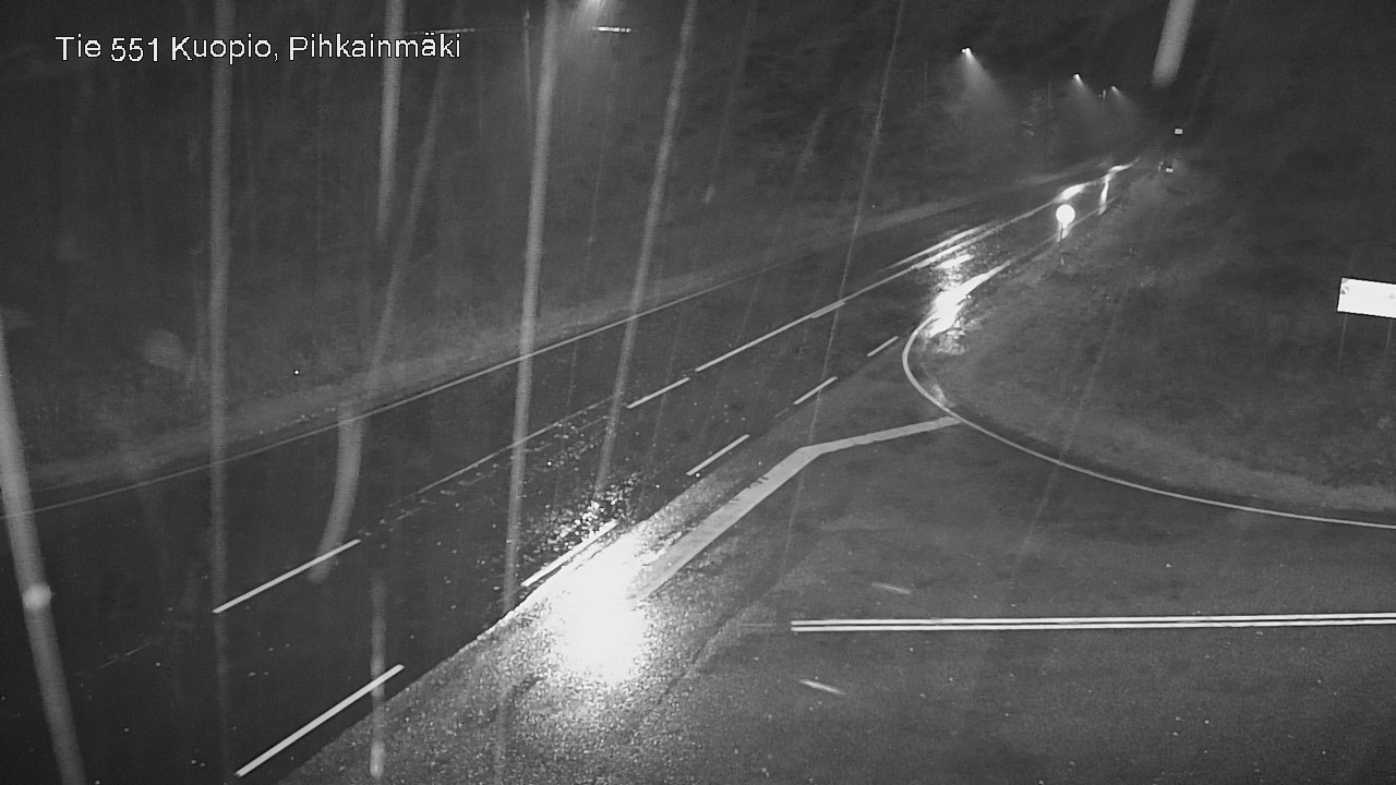 Weather Camera Image Road 551 Kuopio, Pihkainmäki, Kuopio, Pohjois-Savo