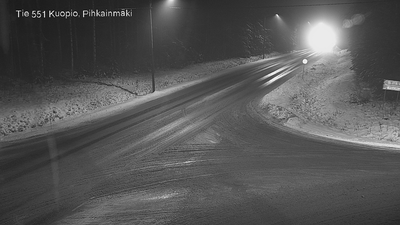 Weather Camera Image Road 551 Kuopio, Pihkainmäki, Kuopio, Pohjois-Savo