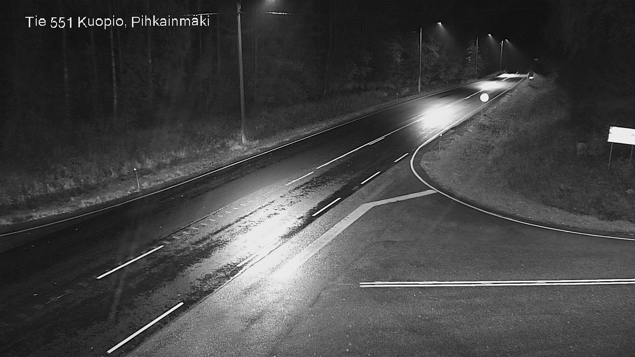Weather Camera Image Road 551 Kuopio, Pihkainmäki, Kuopio, Pohjois-Savo