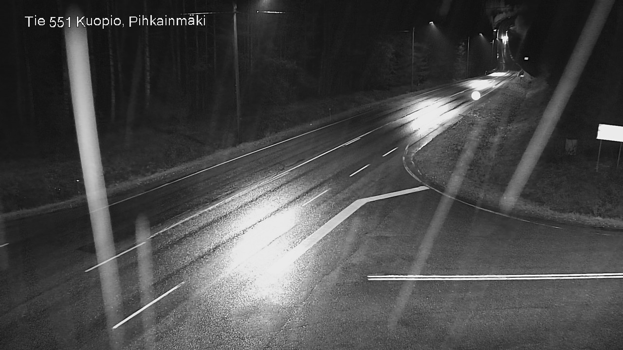 Weather Camera Image Road 551 Kuopio, Pihkainmäki, Kuopio, Pohjois-Savo