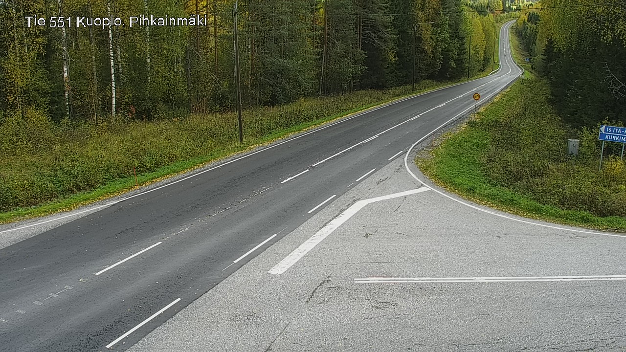 Kelikamerat Kuva Tie 551 Kuopio, Pihkainmäki, Kuopio, Pohjois-Savo