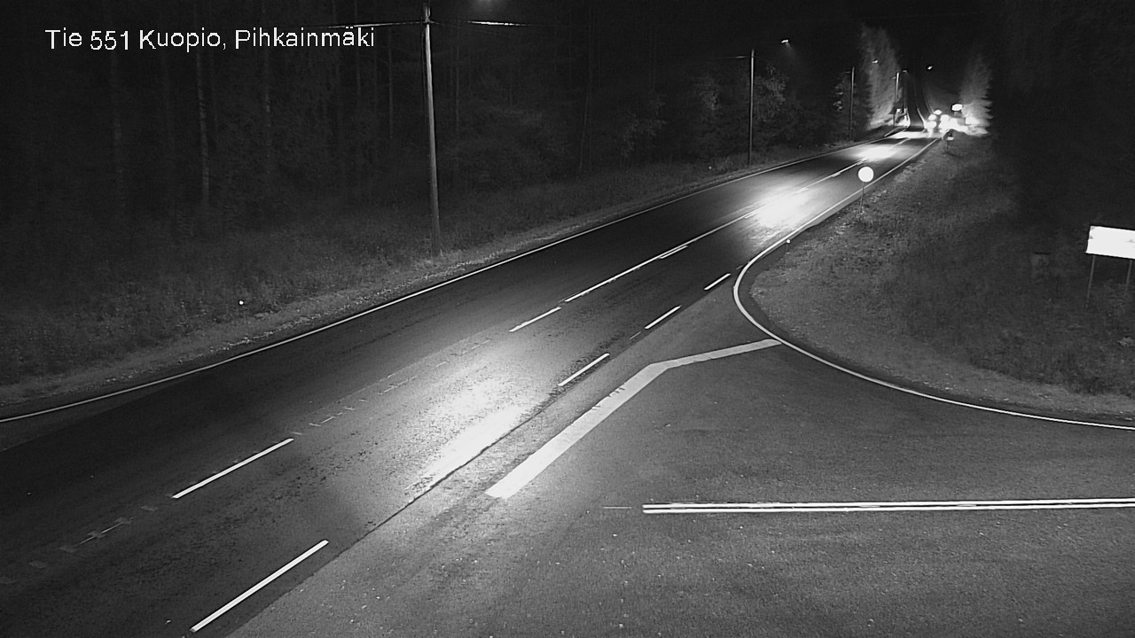 Weather Camera Image Road 551 Kuopio, Pihkainmäki, Kuopio, Pohjois-Savo