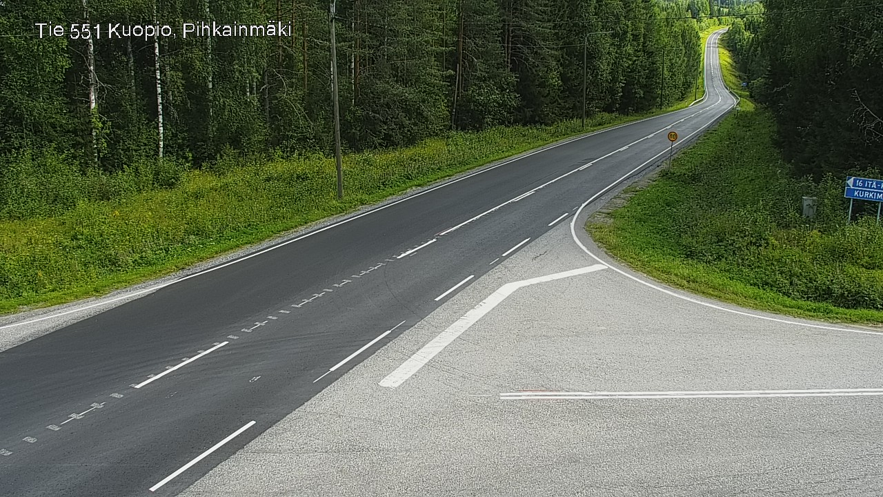 Kelikamerat Kuva Tie 551 Kuopio, Pihkainmäki, Kuopio, Pohjois-Savo
