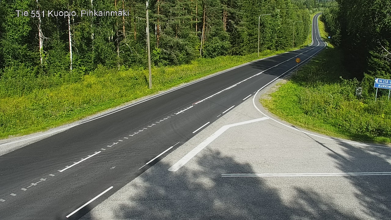 Kelikamerat Kuva Tie 551 Kuopio, Pihkainmäki, Kuopio, Pohjois-Savo