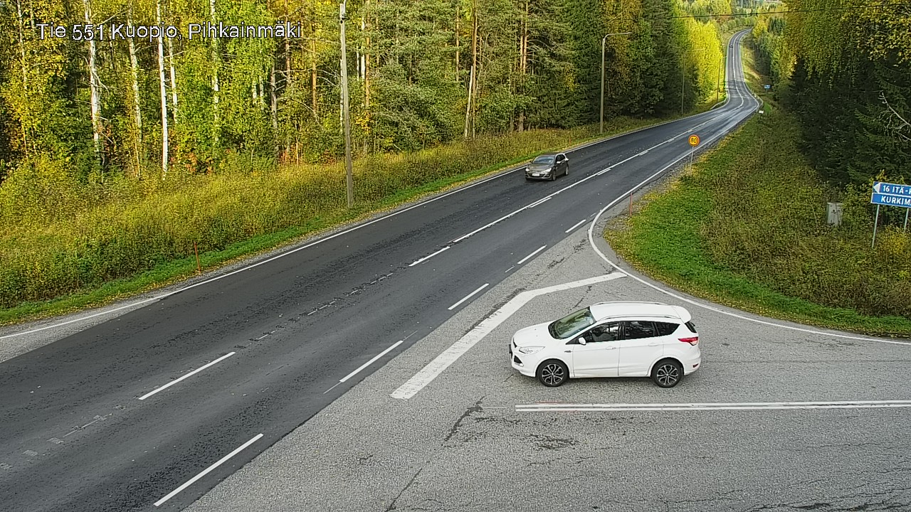Weather Camera Image Road 551 Kuopio, Pihkainmäki, Kuopio, Pohjois-Savo