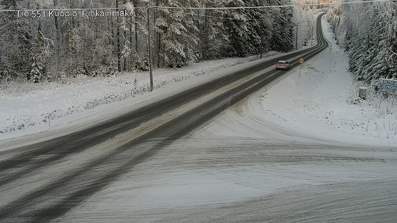 Kelikamerat Kuva Tie 551 Kuopio, Pihkainmäki, Kuopio, Pohjois-Savo