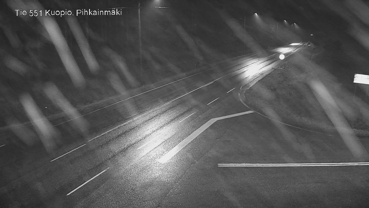Weather Camera Image Road 551 Kuopio, Pihkainmäki, Kuopio, Pohjois-Savo