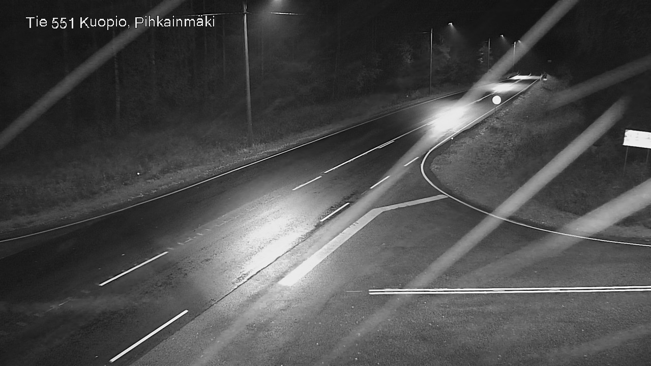 Weather Camera Image Road 551 Kuopio, Pihkainmäki, Kuopio, Pohjois-Savo