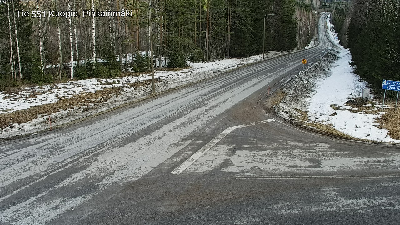 Kelikamerat Kuva Tie 551 Kuopio, Pihkainmäki, Kuopio, Pohjois-Savo