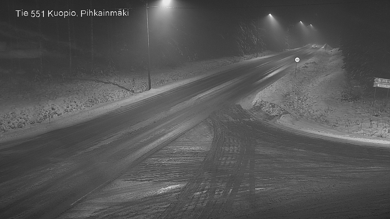 Weather Camera Image Road 551 Kuopio, Pihkainmäki, Kuopio, Pohjois-Savo