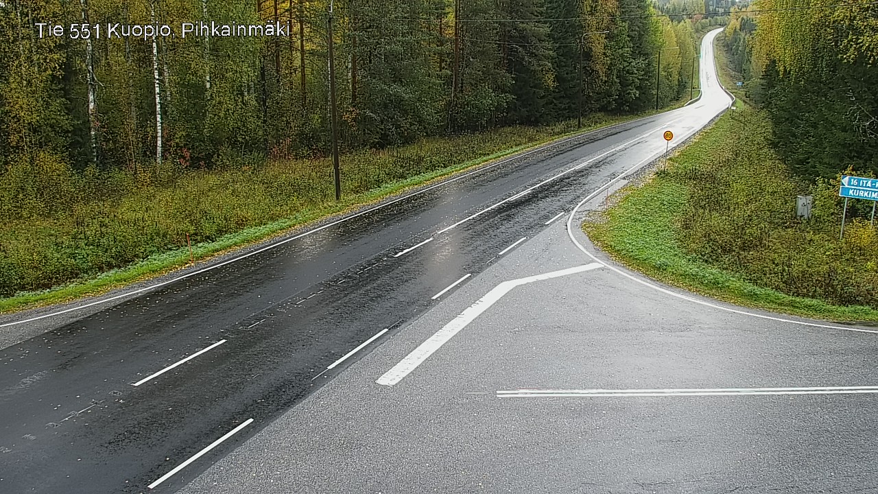 Weather Camera Image Road 551 Kuopio, Pihkainmäki, Kuopio, Pohjois-Savo