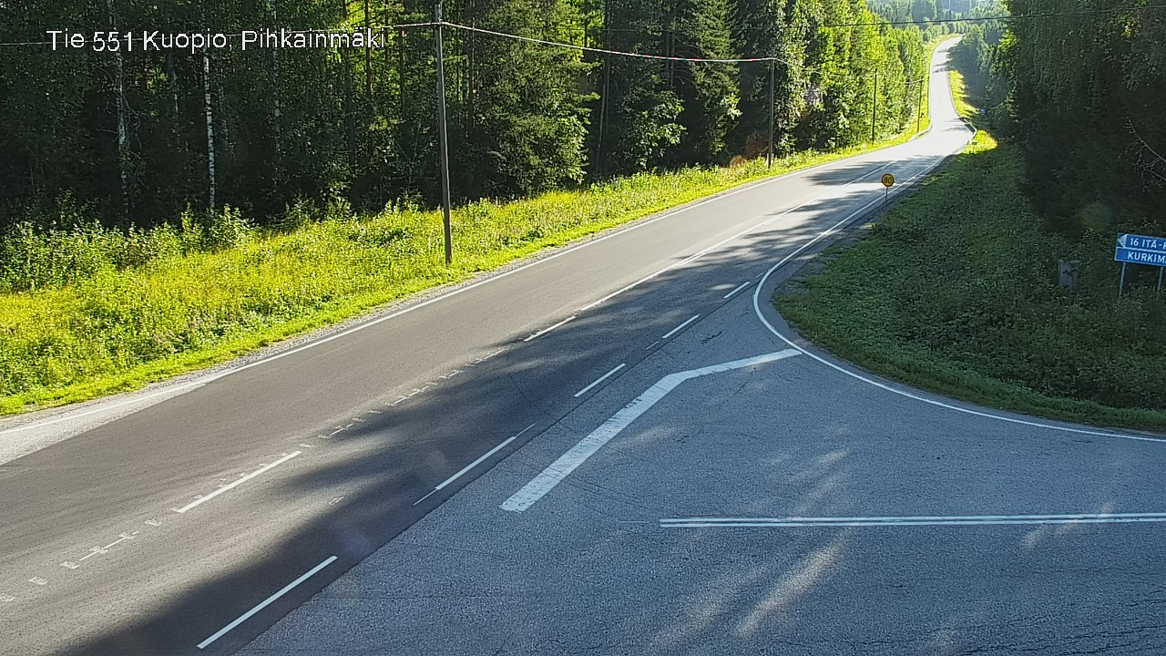 Kelikamerat Kuva Tie 551 Kuopio, Pihkainmäki, Kuopio, Pohjois-Savo
