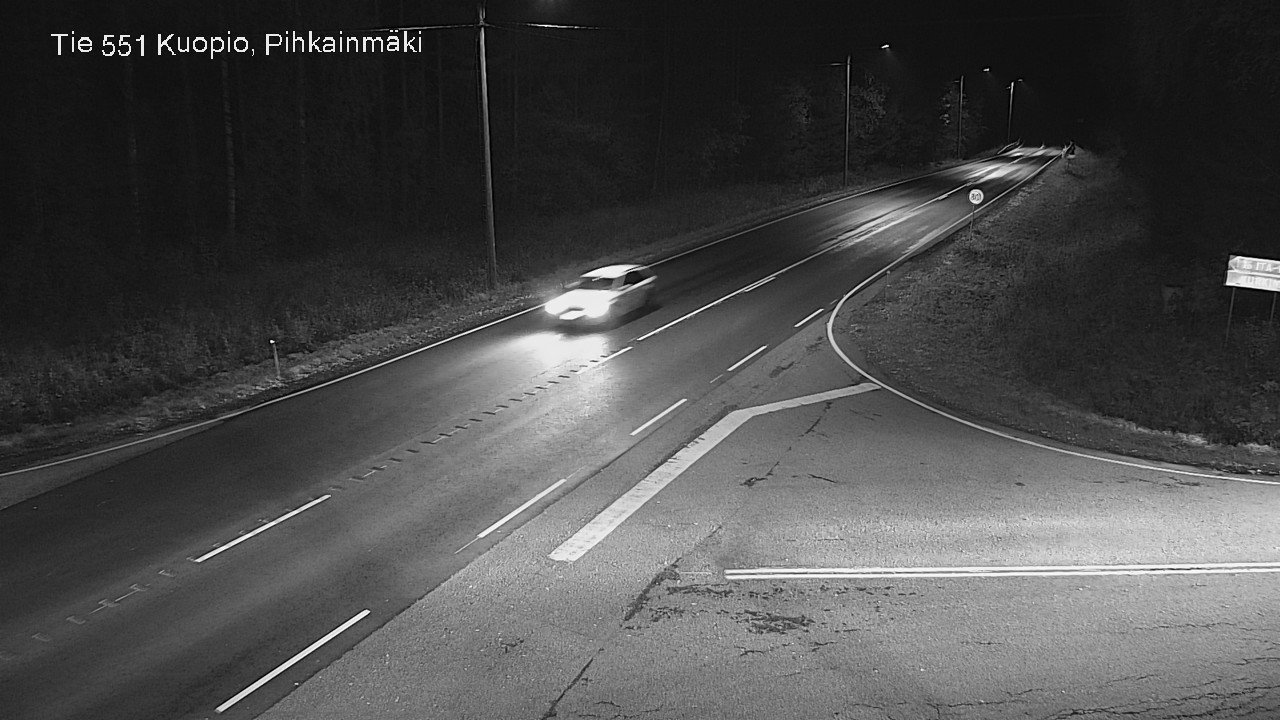 Weather Camera Image Road 551 Kuopio, Pihkainmäki, Kuopio, Pohjois-Savo