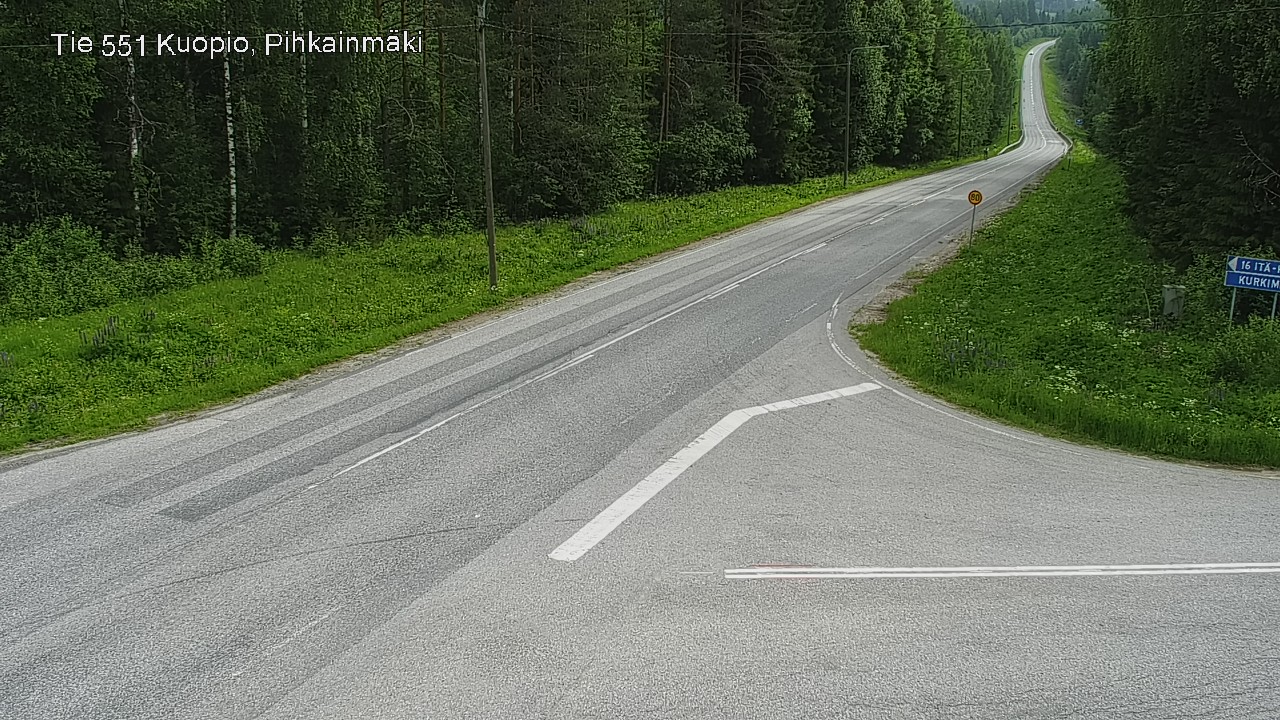 Kelikamerat Kuva Tie 551 Kuopio, Pihkainmäki, Kuopio, Pohjois-Savo