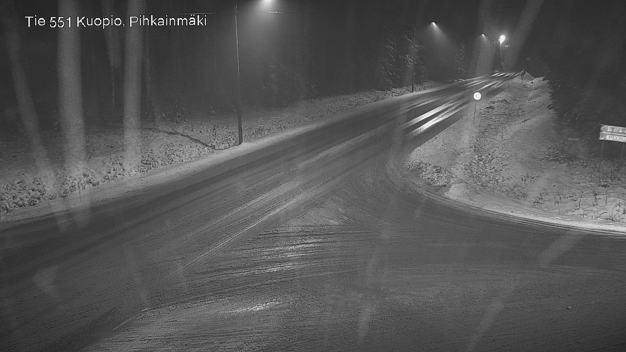 Weather Camera Image Väg 551 Kuopio, Pihkainmäki, Kuopio, Pohjois-Savo