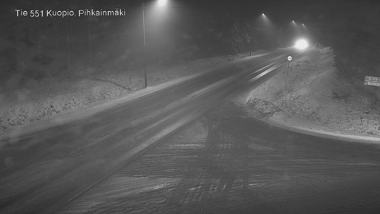 Weather Camera Image Road 551 Kuopio, Pihkainmäki, Kuopio, Pohjois-Savo