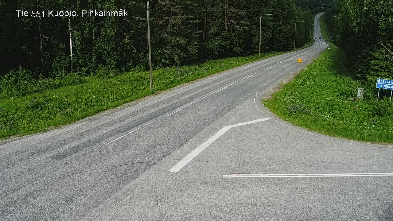 Kelikamerat Kuva Tie 551 Kuopio, Pihkainmäki, Kuopio, Pohjois-Savo
