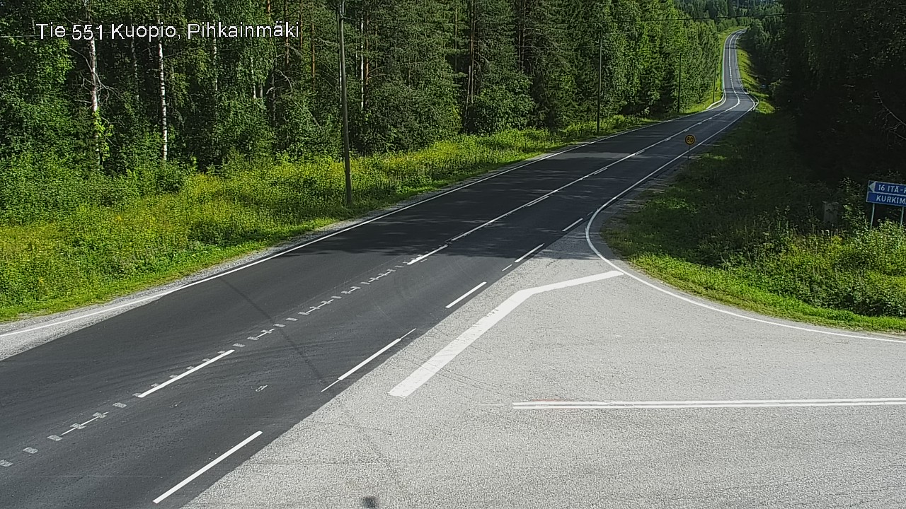 Kelikamerat Kuva Tie 551 Kuopio, Pihkainmäki, Kuopio, Pohjois-Savo