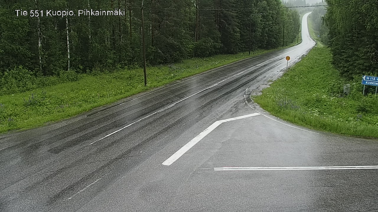 Kelikamerat Kuva Tie 551 Kuopio, Pihkainmäki, Kuopio, Pohjois-Savo