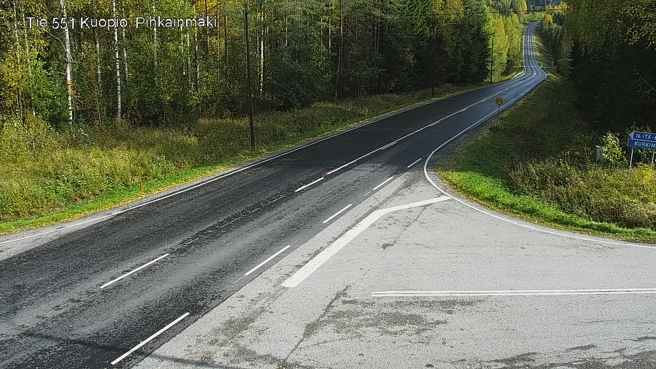 Kelikamerat Kuva Tie 551 Kuopio, Pihkainmäki, Kuopio, Pohjois-Savo