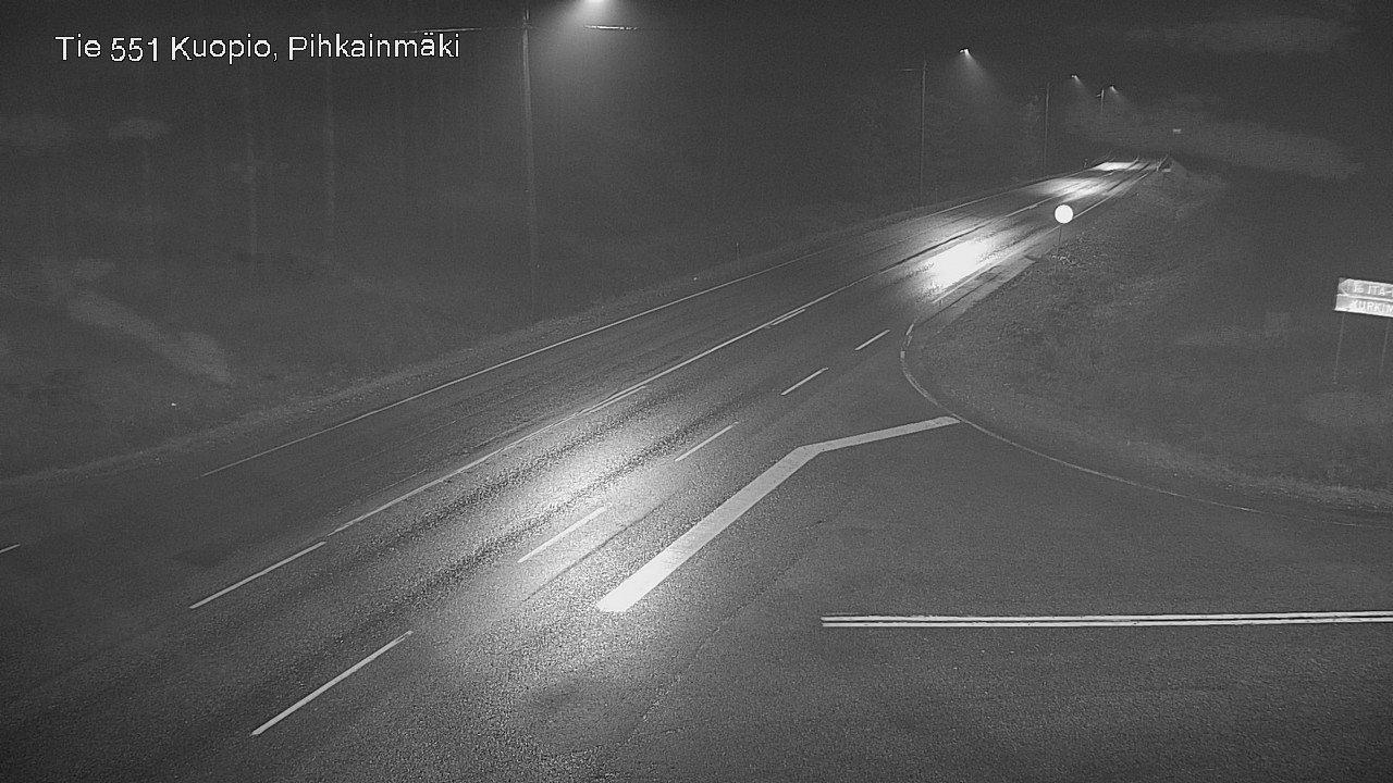 Weather Camera Image Road 551 Kuopio, Pihkainmäki, Kuopio, Pohjois-Savo