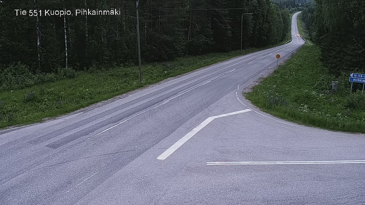 Kelikamerat Kuva Tie 551 Kuopio, Pihkainmäki, Kuopio, Pohjois-Savo