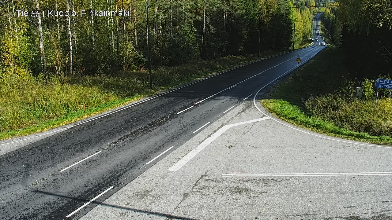 Kelikamerat Kuva Tie 551 Kuopio, Pihkainmäki, Kuopio, Pohjois-Savo