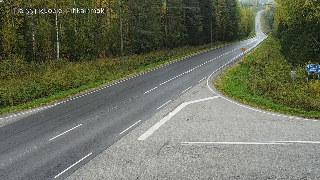 Weather Camera Image Road 551 Kuopio, Pihkainmäki, Kuopio, Pohjois-Savo
