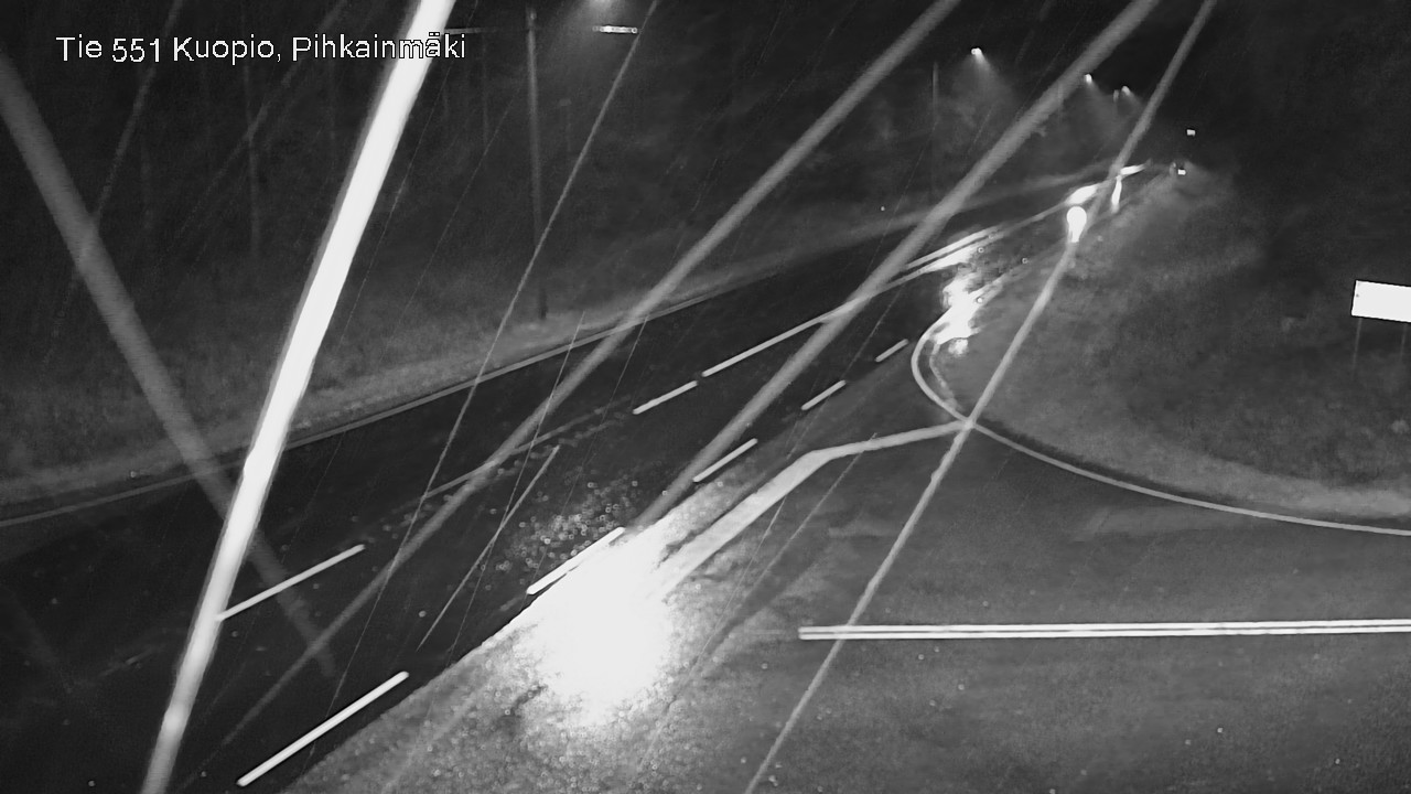 Weather Camera Image Road 551 Kuopio, Pihkainmäki, Kuopio, Pohjois-Savo