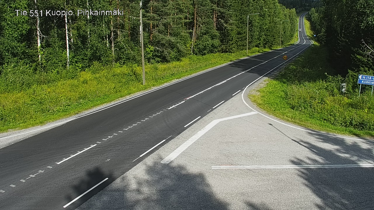 Kelikamerat Kuva Tie 551 Kuopio, Pihkainmäki, Kuopio, Pohjois-Savo