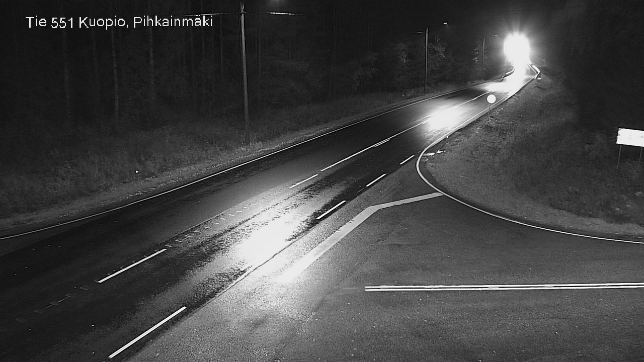 Weather Camera Image Road 551 Kuopio, Pihkainmäki, Kuopio, Pohjois-Savo