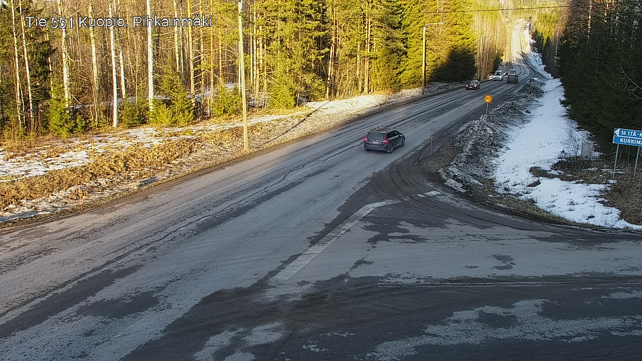 Kelikamerat Kuva Tie 551 Kuopio, Pihkainmäki, Kuopio, Pohjois-Savo