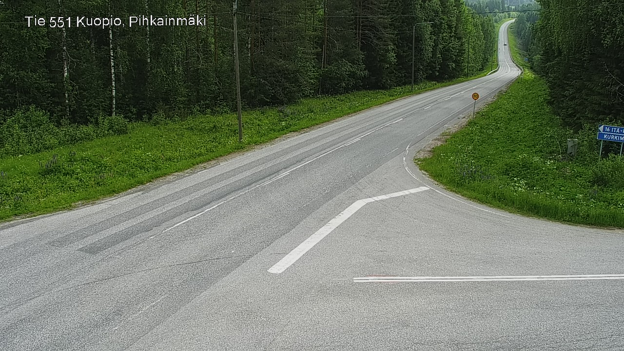 Kelikamerat Kuva Tie 551 Kuopio, Pihkainmäki, Kuopio, Pohjois-Savo