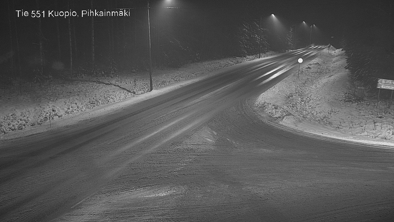 Weather Camera Image Road 551 Kuopio, Pihkainmäki, Kuopio, Pohjois-Savo