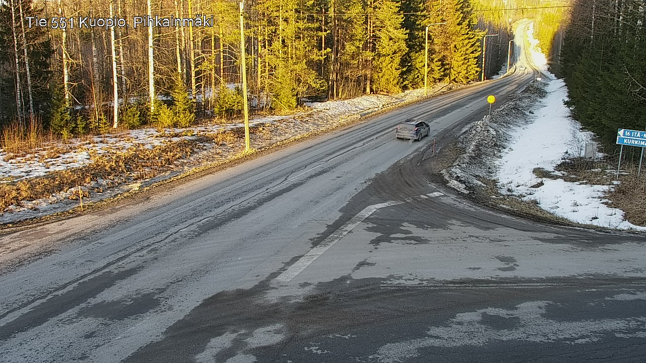 Kelikamerat Kuva Tie 551 Kuopio, Pihkainmäki, Kuopio, Pohjois-Savo