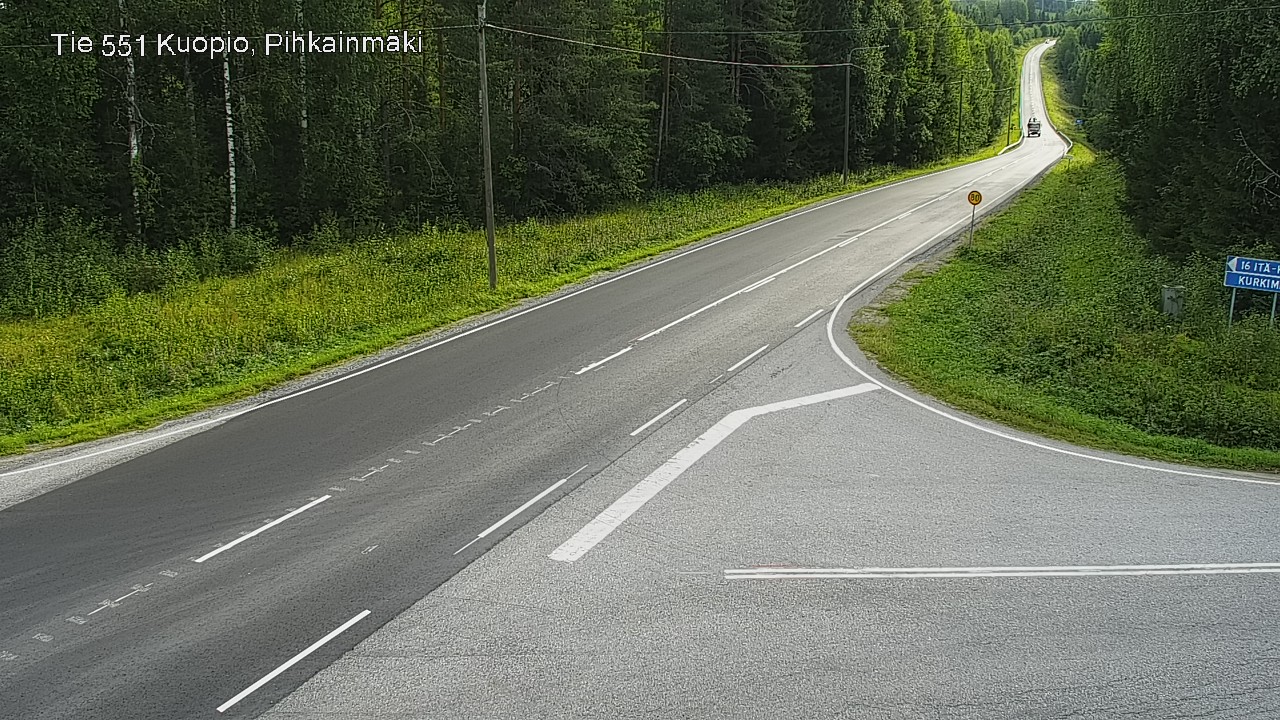 Kelikamerat Kuva Tie 551 Kuopio, Pihkainmäki, Kuopio, Pohjois-Savo
