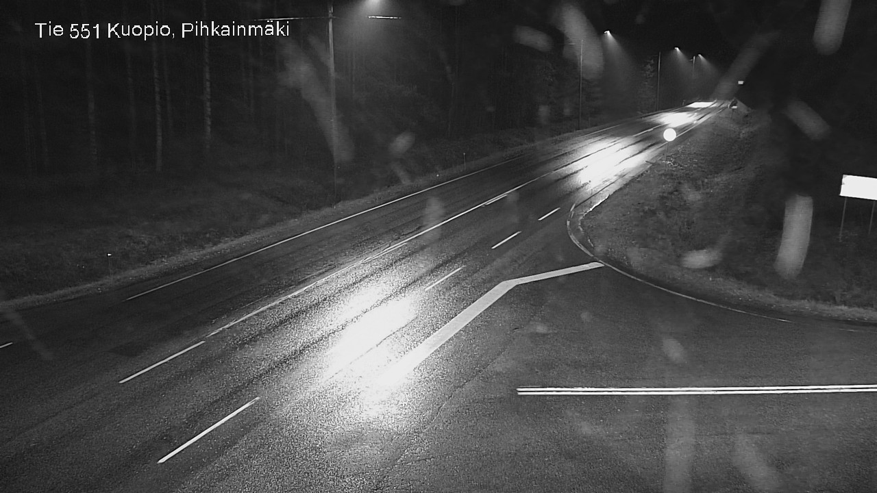 Weather Camera Image Road 551 Kuopio, Pihkainmäki, Kuopio, Pohjois-Savo