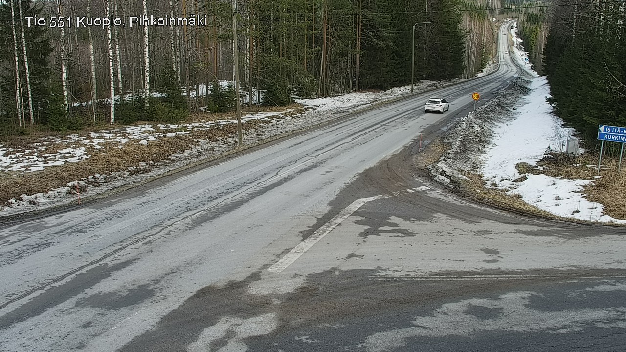 Weather Camera Image Road 551 Kuopio, Pihkainmäki, Kuopio, Pohjois-Savo