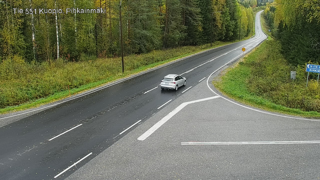 Kelikamerat Kuva Tie 551 Kuopio, Pihkainmäki, Kuopio, Pohjois-Savo