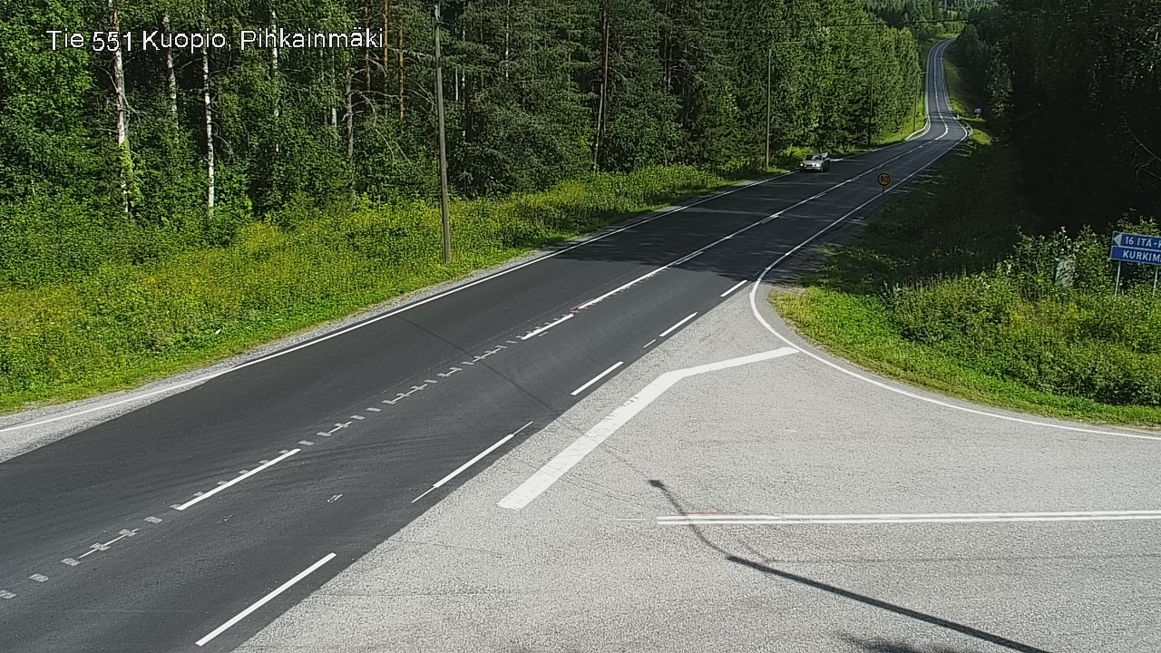 Kelikamerat Kuva Tie 551 Kuopio, Pihkainmäki, Kuopio, Pohjois-Savo