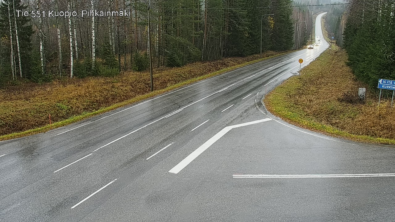 Weather Camera Image Väg 551 Kuopio, Pihkainmäki, Kuopio, Pohjois-Savo