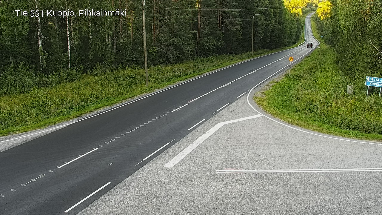 Kelikamerat Kuva Tie 551 Kuopio, Pihkainmäki, Kuopio, Pohjois-Savo