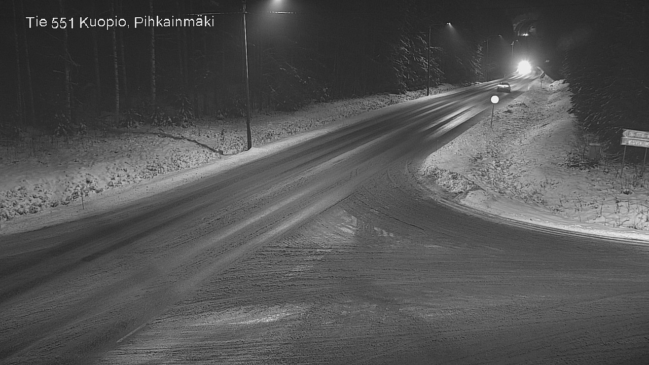 Weather Camera Image Road 551 Kuopio, Pihkainmäki, Kuopio, Pohjois-Savo