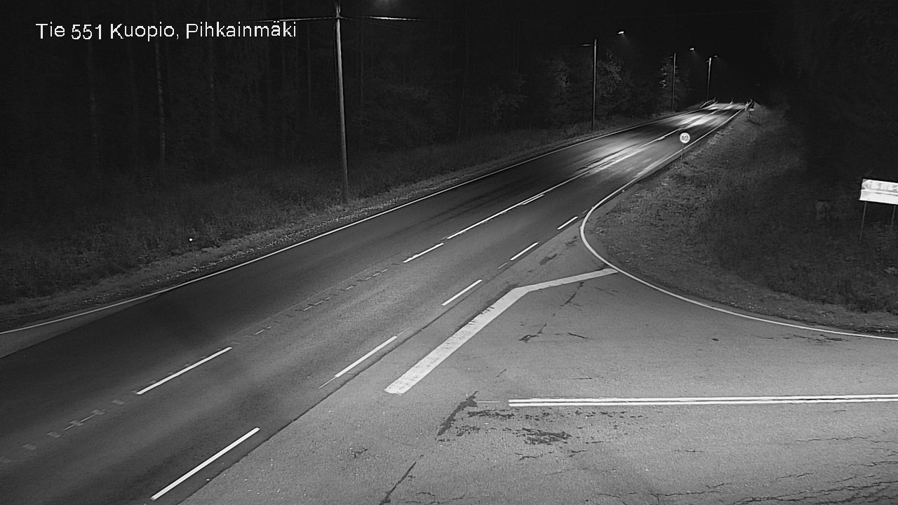 Weather Camera Image Road 551 Kuopio, Pihkainmäki, Kuopio, Pohjois-Savo